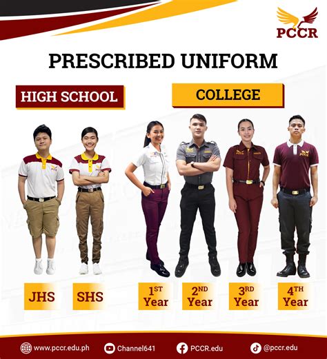 pccr uniform senior high|The .